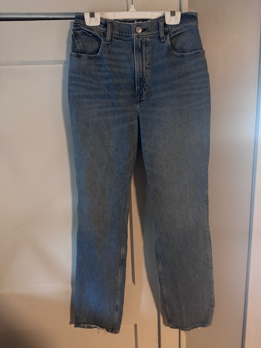 Abercrombie & Fitch Women's curve love '90s Straight Ultra High Rise Jeans